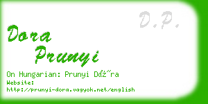 dora prunyi business card